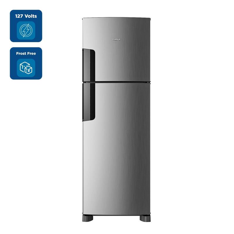 Refrigerador Consul 377 Litros Frost Free Inox CRM44MK - 127 Volts